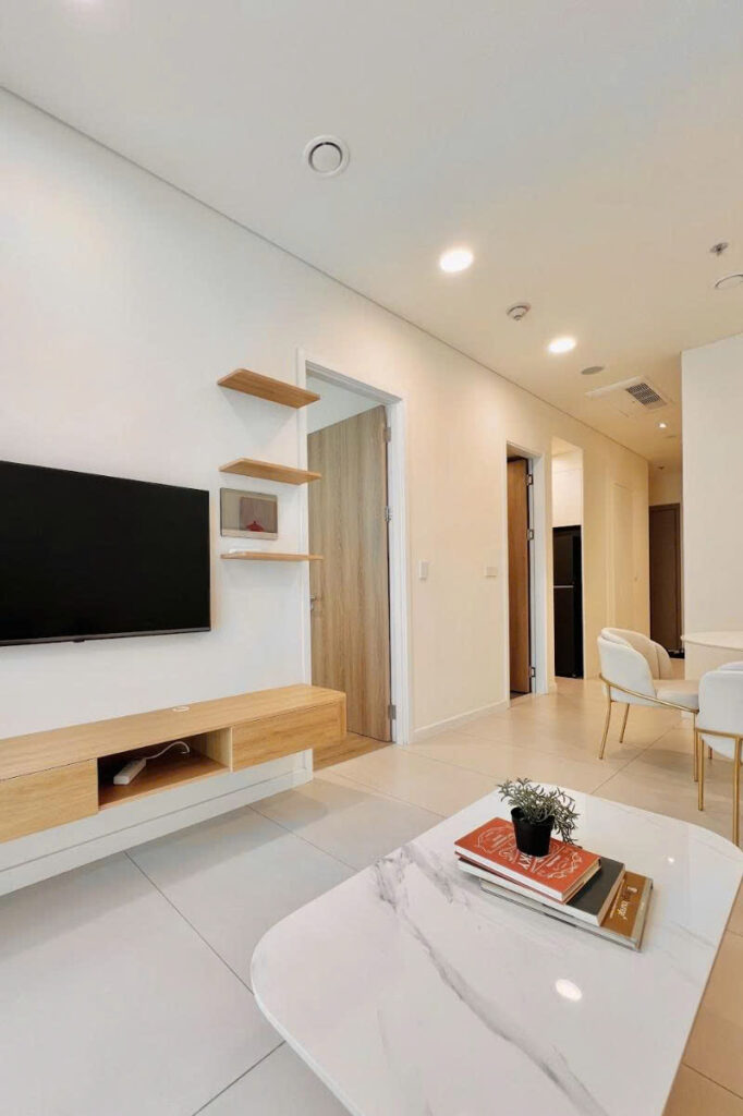 Thuê 1PN Zeit Thủ Thiêm – Full Nội Thất, View Sông SG & Landmark 81