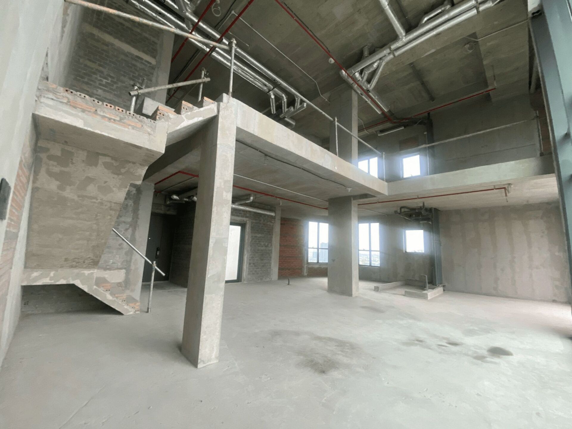 Mặt bằng duplex 215m2 Thủ Thiêm Zeit