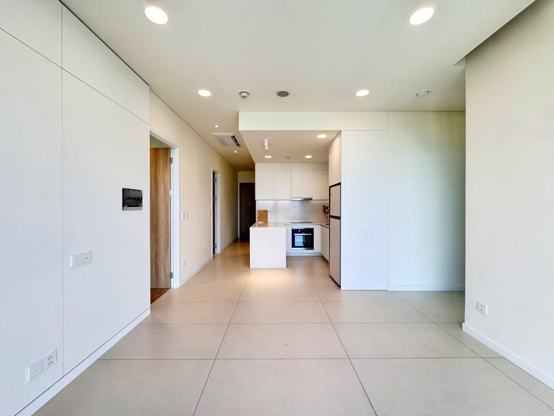 View khu đô thị Sala từ căn hộ cho thuê Thủ Thiêm Zeit River 1PN