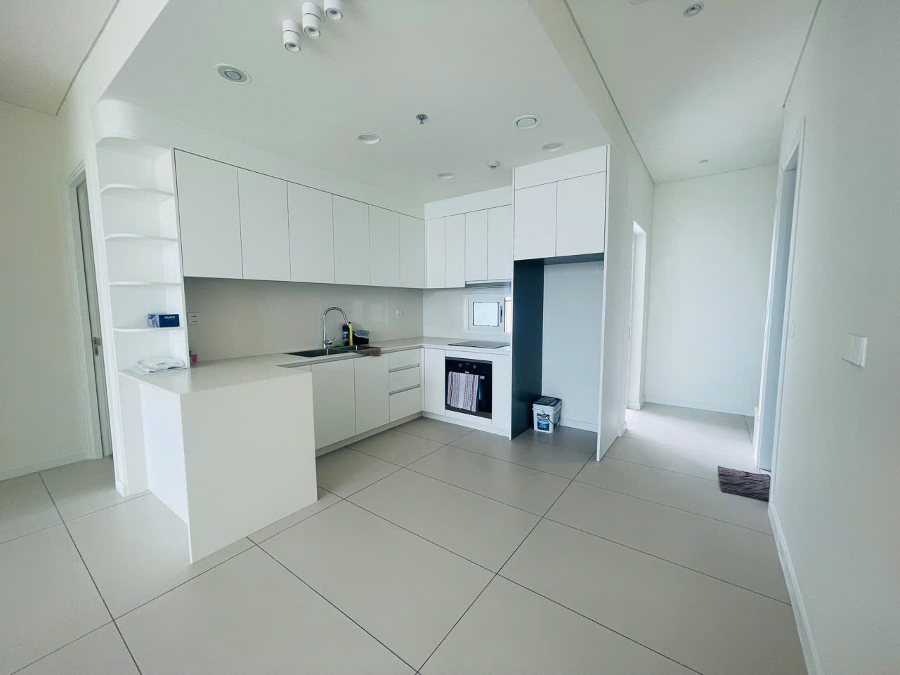 View hướng cầu Ba Son và Sala từ căn hộ cho thuê Thủ Thiêm Zeit River 2PN.