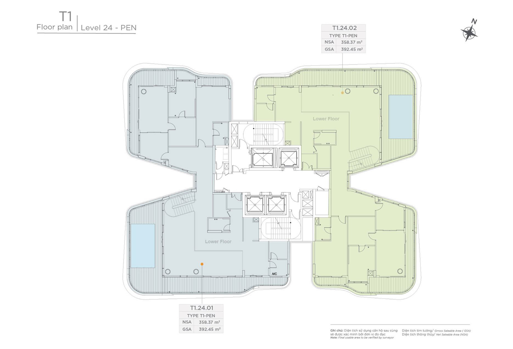 Bán Penthouse Thủ Thiêm Zeit River diện tích lớn view cầu Ba Son.