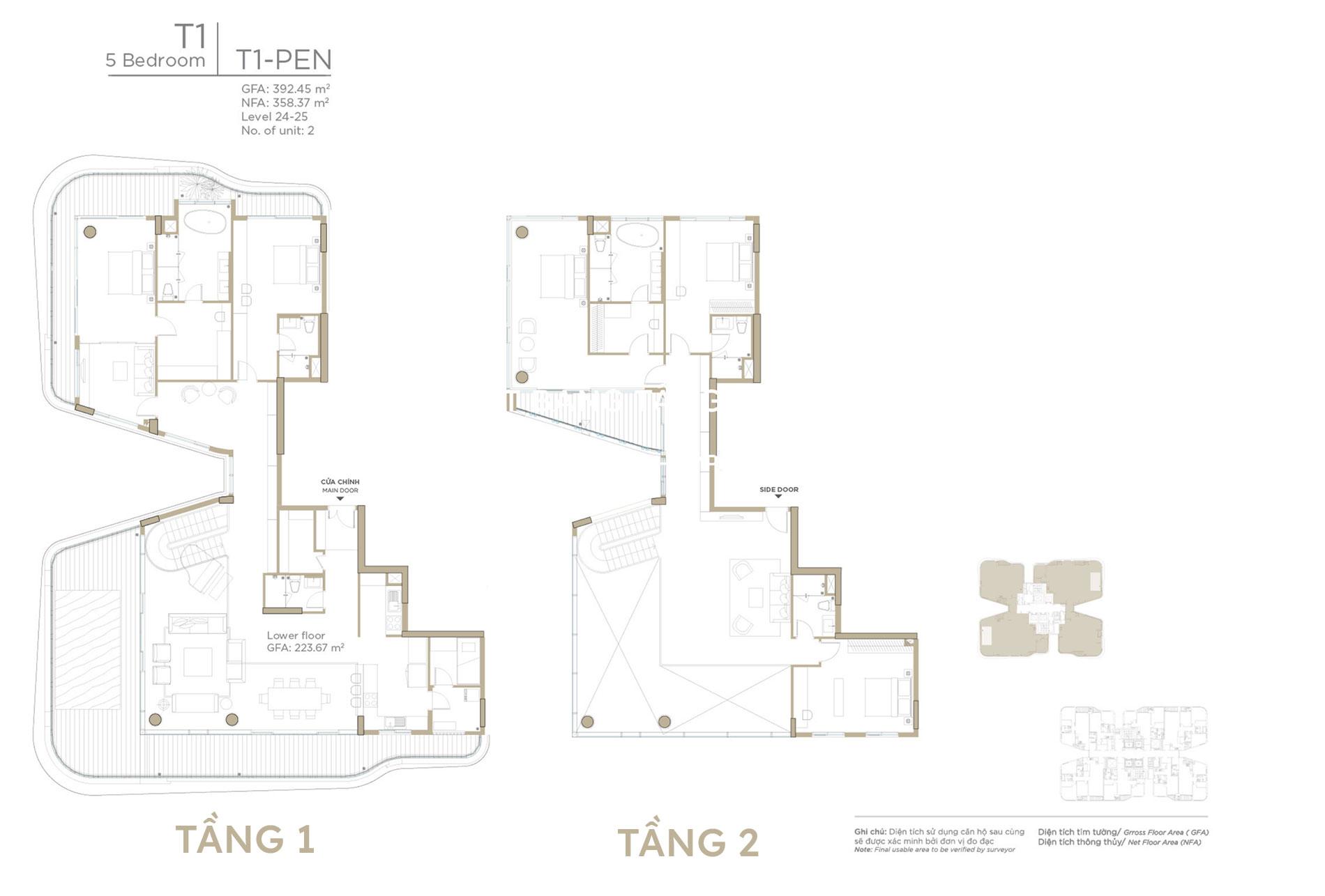 Bán Penthouse Thủ Thiêm Zeit River diện tích lớn view cầu Ba Son.