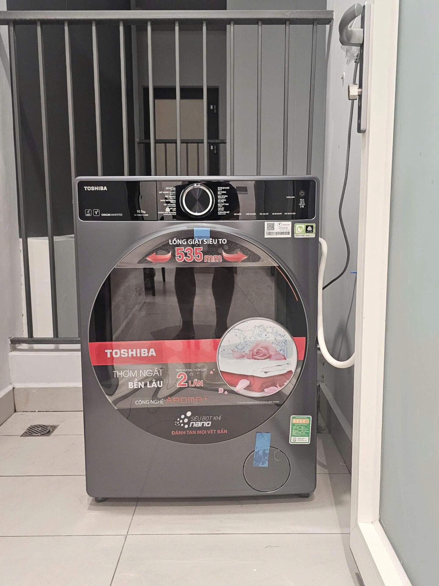 Tầm nhìn trực diện cầu Ba Son từ căn hộ cho thuê Thủ Thiêm Zeit River 2PN